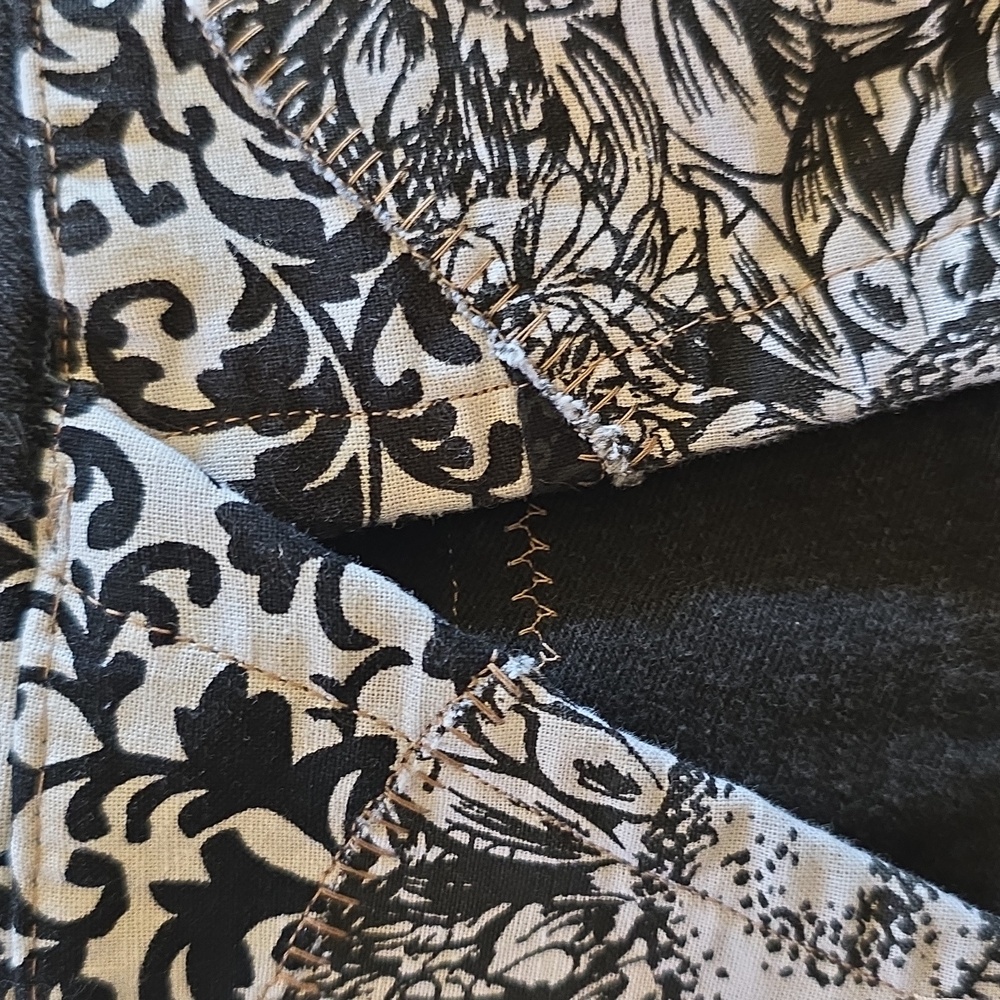 Upcycled Molly Made It  Black Jeans Skirt For Any Age - Picture 13 of 16